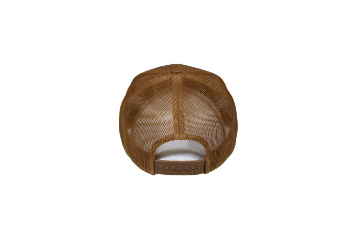 Outcast 7-Panel Brown Fish Hat