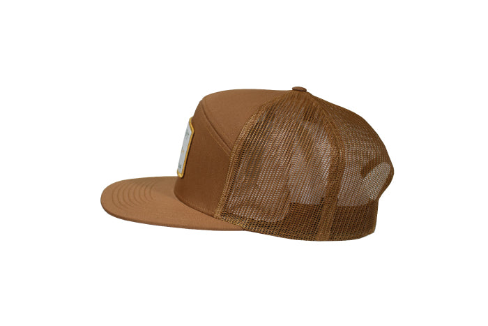 Outcast 7-Panel Brown Fish Hat