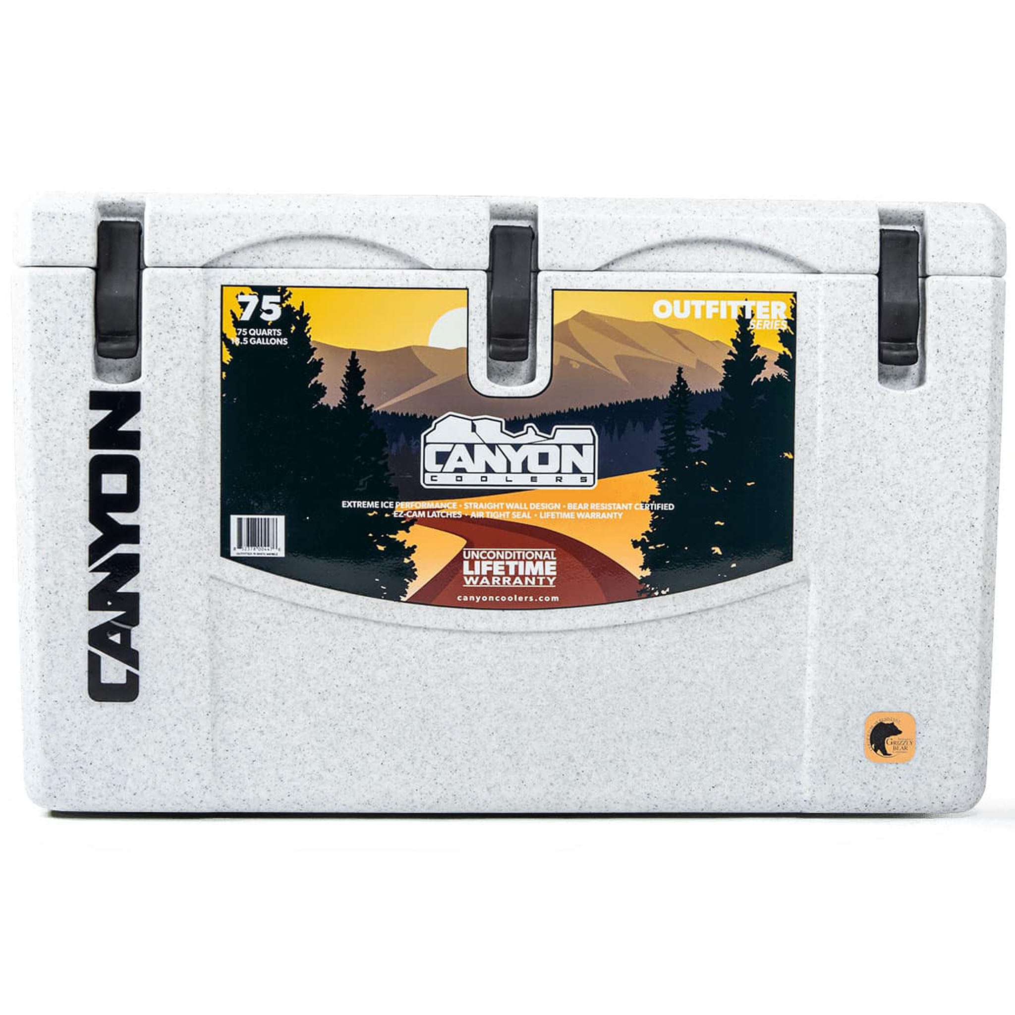 Canyon Coolers Outfitter 75qt Cooler | White Marble