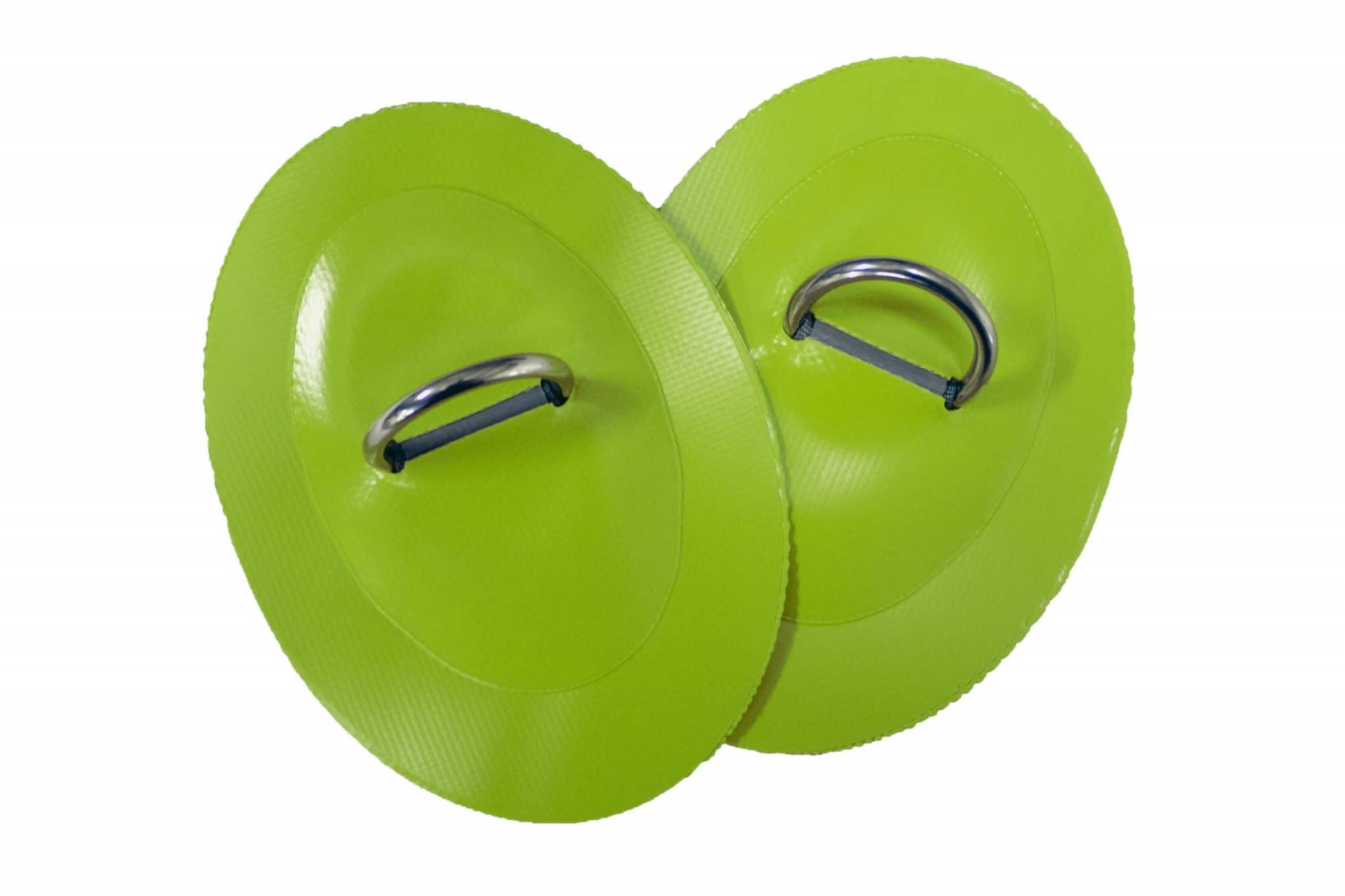 1.5 Oval D Rings Lime Scaled Scaled