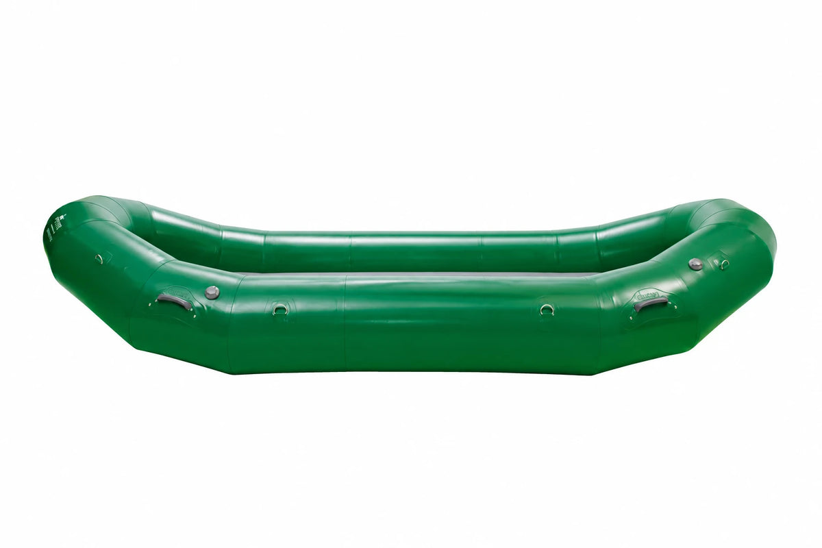 OSG Drifter 13 self-bailing fishing raft, side view – raft only | Outcast